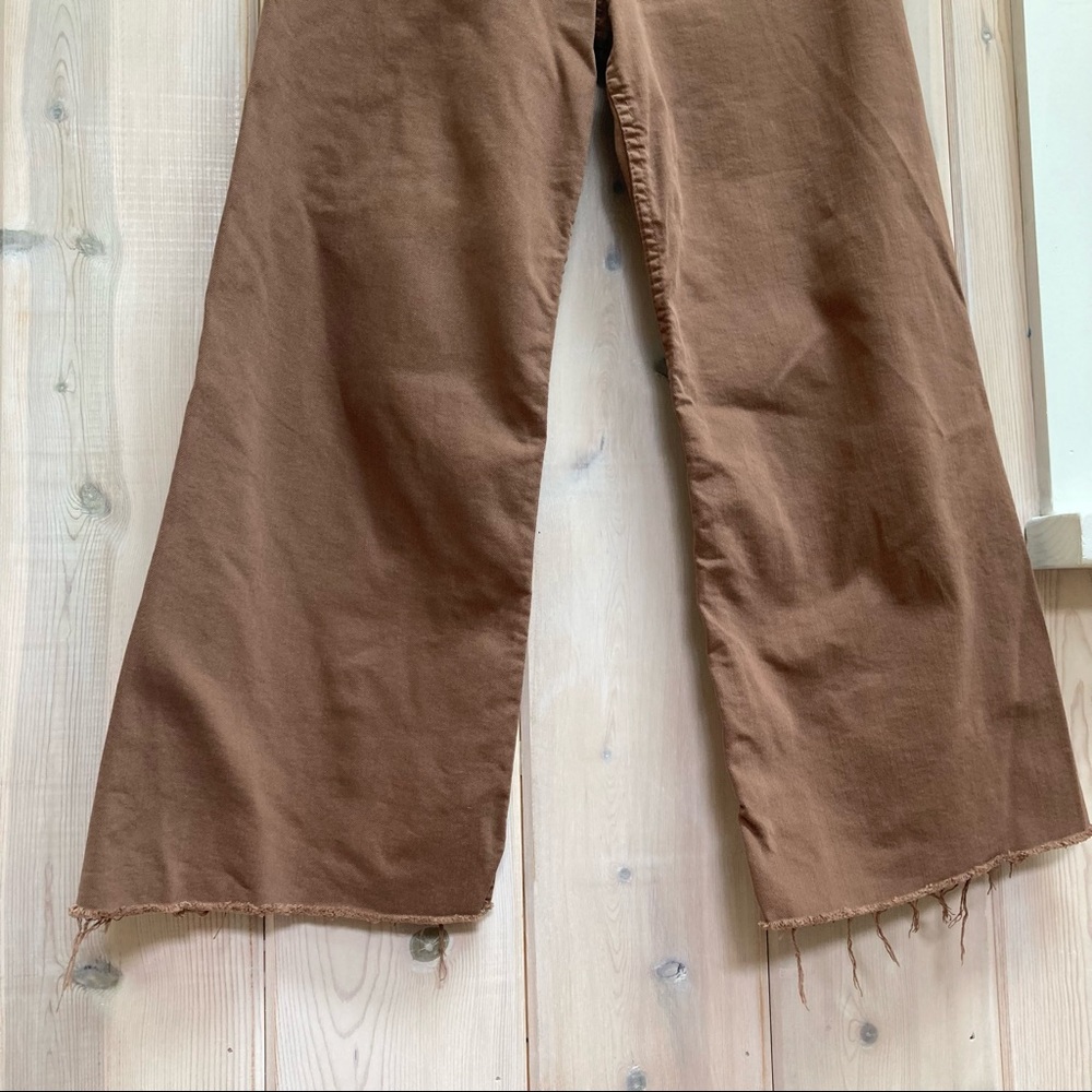 Massimo Dutti High Rise Brown Jeans View 6